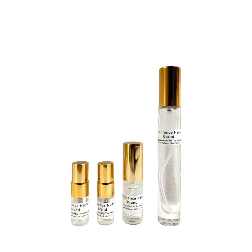 Sample atomizers displayed for size information 